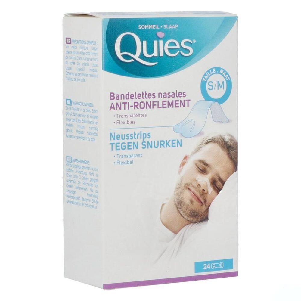 Quies® Quies Neusstrips tegen Snurken Small - Medium 24 strips