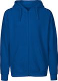 Neutral Fairtrade Men's Zip Hoodie met capuchon Royal - S