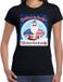 Bellatio Decorations Fout Amerika Kerst t-shirt / shirt - Christmas in USA we know how to party - zwart voor dames - kerstkleding / kerst outfit XS