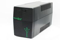 Master Power UPS 650 VA ononderbroken voedingssysteem, constante uitgangsspanning 360 W, 2 Schuko-stopcontacten