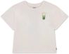 Levi's Kids Matcha Oversized T-shirt Korte Mouwen Wit Katoen Ronde Hals Printopdruk 12 Jaar Meisje