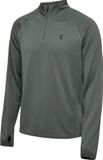hummel hmlPULSE HALF ZIP MIDLAYER Heren Polyester CASTOR GRAY XL