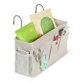 Amazon Basics Hangende Bedtas, Middelgroot, Linnen, 12cm x 37cm x 20cm