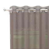 Soleil d'Ocre Alix Gordijn met ogen Polyester Mokka 135 x 250 cm