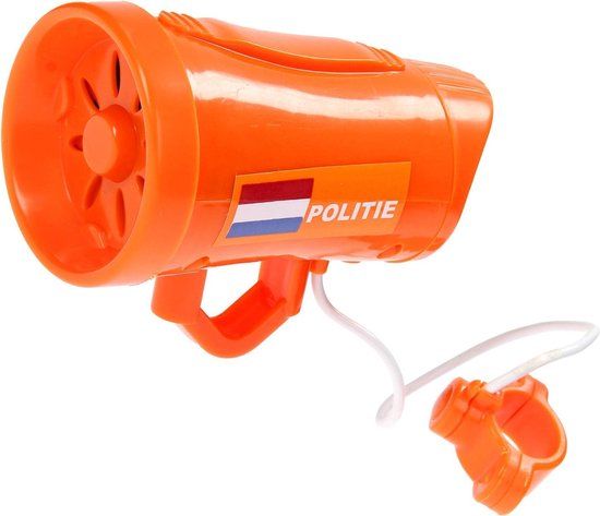 Top1Toys Eddy Toys Toeter Politiesirene Oranje 10 Cm