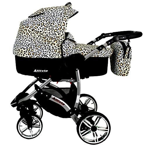 Lux4Kids Zwarte Leo 08 3-in-1 kinderzitje met babyzitje, 2-in-1, 4-in-1 Isofix Allviox