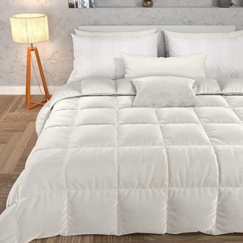 PETTI Artigiani Italiani - Dekbed van fluweel, winterdekbed, dekbed voor Frans bed, winterdekbed van zacht en warm fluweel, 100% Made in Italy