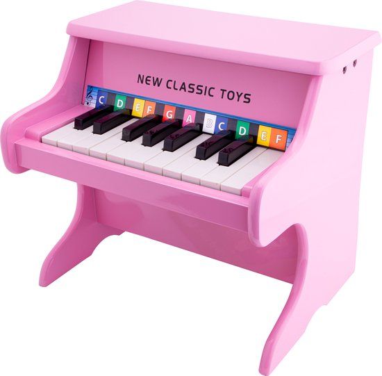 New Classic Toys Houten Piano - Roze