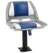Set de 2 sièges de bateau pliable 48x51x41 cm bleu et blanc