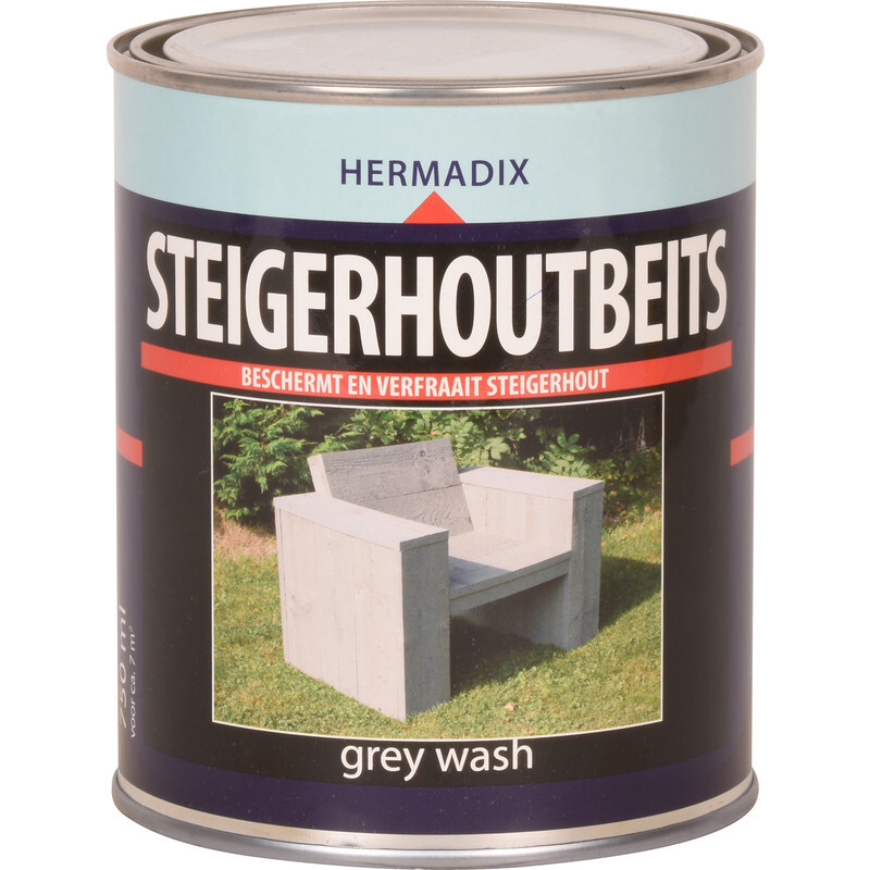 Hermadix steigerhout beits 750ml grey wash