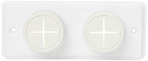 Bulk Hardware BH02004 Dubbele Handdoekhouder - Wit