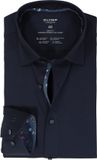 OLYMP 24/7 Level 5 body fit overhemd - tricot - marine blauw - Strijkvriendelijk - Boordmaat: 40