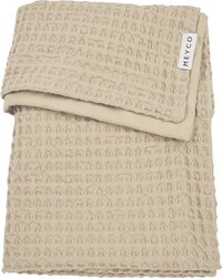 Meyco Baby Waffle Cotton ledikant deken - sand - 100x150cm