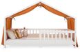 IDIMEX Hemel voor het huisbed, mousseline LIAN, 1 stuk – koper