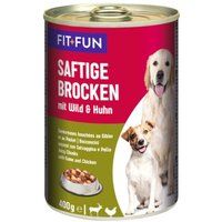 FIT+FUN Sappige Brokken Wild en kip 24x400 g