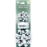 Giftmaker Luxe Cadeaulint en Strik Zilver