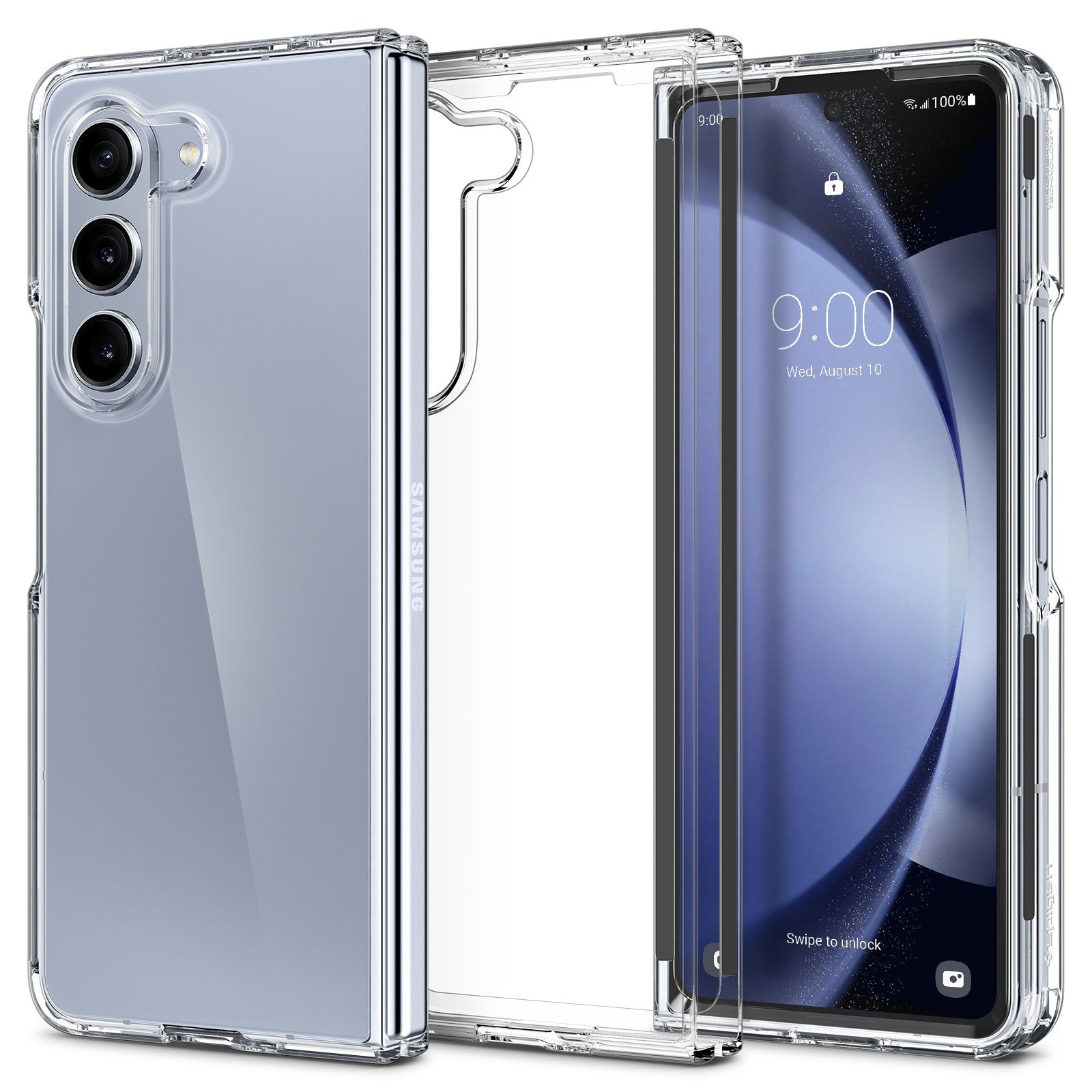 Spigen Ultra Hybrid - Hoesje voor mobiele telefoon - Samsung Galaxy Z Fold 5 - Transparant