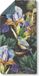 HIP Serviette de sport "fleurs et oiseaux" - Anthracite - (50x100 cm) - Coton