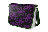 Bonamaison Digitaal bedrukte Messenger schooltas met kaki riem voor studenten, crossbody tas, koerierstas, schoudertas voor kinderen, meisjes, jongens, maat: 29x36 cm