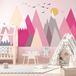 Ambiance Sticker Kinderstickers van Scandinavische bergen van Martika, 120 x 180 cm
