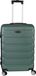 H4L Trolley valise rigide valise vert, bleu, gris, noir 3 tailles, 4 roues mobiles, poignée télescopique, vert, Medium, valise