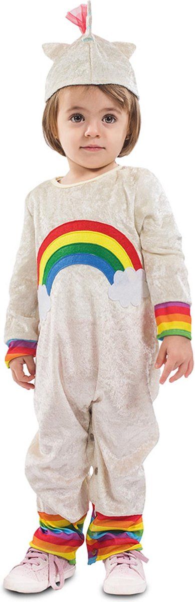 Eurocarnavales Regenboog Eenhoorn Kostuum Baby 1-2 Jaar (80-91 cm)