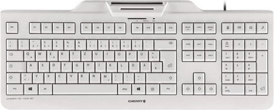 Cherry JK-A0100ES-0 White Keyboard with Reader