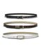 PIECES Riem 'PCPIA' donkerbruin / zwart / wit