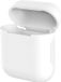 DrPhone Siliconen Hoes – Geschikt voor Airpod 1 & 2 – Bescherming tegen Val & Stootschade – Wit