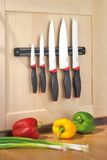 Esmeyer Messerset AUREA, 5-teilig, magnetische Hängeleiste, rood/zwart