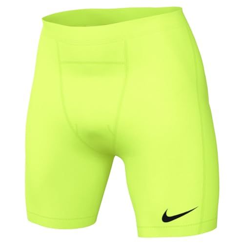 Nike Men's Mid-Thigh Length Tight - DH8128-702 - Volt/Black - Size S