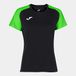 Joma Dames sweatshirt met capuchon Academy IV zwart/fluorescerend groen