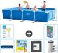 Intex Rechthoekig Frame Zwembad - 450 x 220 x 84 cm - Blauw