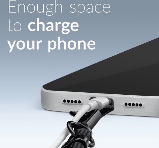 Mobilize Nylon Universeel Telefoonkoord Verstelbaar - Blauw