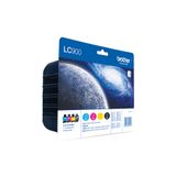 Brother LC-900VALBP Inktcartridge Origineel Normaal rendement Zwart, Cyaan, Magenta, Geel