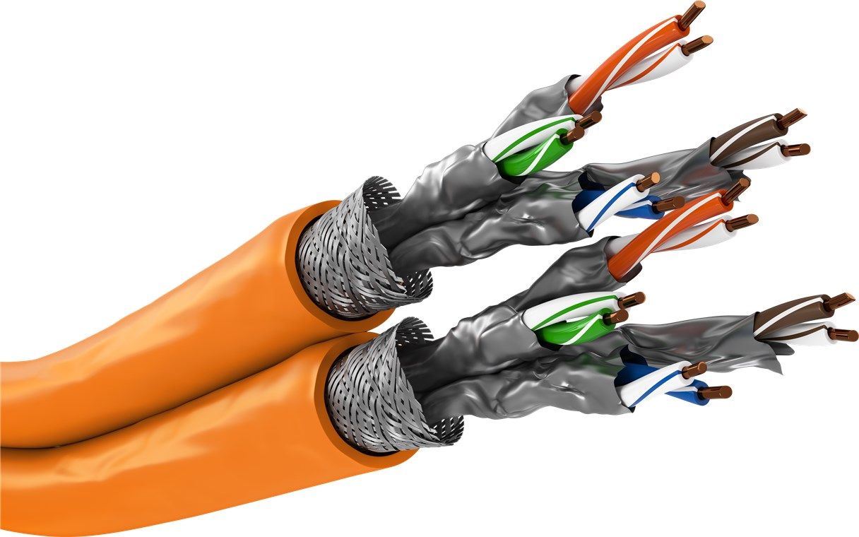 Goobay 91892 - Netwerkkabel - Cat7a - S/FTP - 500m - Oranje