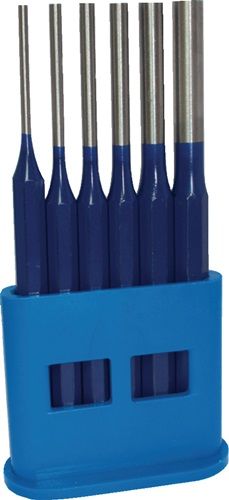 Promat/Tecwerk Set drevels | 6 delig 3-4-5-6-8-10 mm | kunststof houder - 4000812369