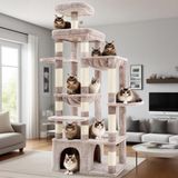 Merkloos / Sans marque Wan GmbH Krabpaal voor Grote Katten - Krabton - Kattenhuis - krabtoren