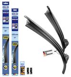 alca® Essuie-glace pour ALPINA B6 Gran Coupe 04.2014 - 03.2016, SUPER FLAT Balai d'essuie-glace plat, design extra plat, Flexible, revêtement Nanographite