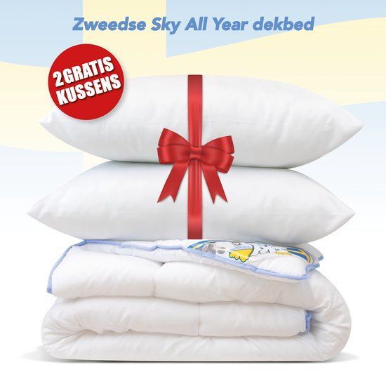 Swedish Sky All Year Dekbed + 2 kussens cadeau - Lits-jumeaux - 240x200 cm