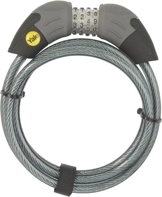 Yale Kabelslot met Cijferslot - 180cm - Zwart