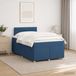Maison Exclusive - Lit boxspring avec matelas et tête de lit, bleu, 120 x 190 cm, rembourré