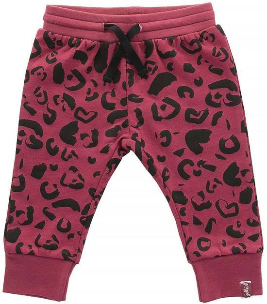 Jollein Leopard Broekje maroon red 50/56