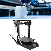 minifinker Zeer nauwkeurige 3D-printer, ondersteuning voor 3D-printers Slice-software inclusief 0,1 mm zeer nauwkeurig printen voor Cura(European standard 250V, pink)