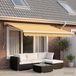 Maison Exclusive - Pare-soleil électrique, 5 x 3 mètre, couleur sable, 100% polyester