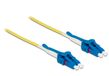 DeLOCK 85084 InfiniBand en Glasvezelkabel 2 m LC Geel