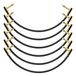 Donner Professionele gitaareffectpedaalkabel, 30,5 cm, 6 stuks