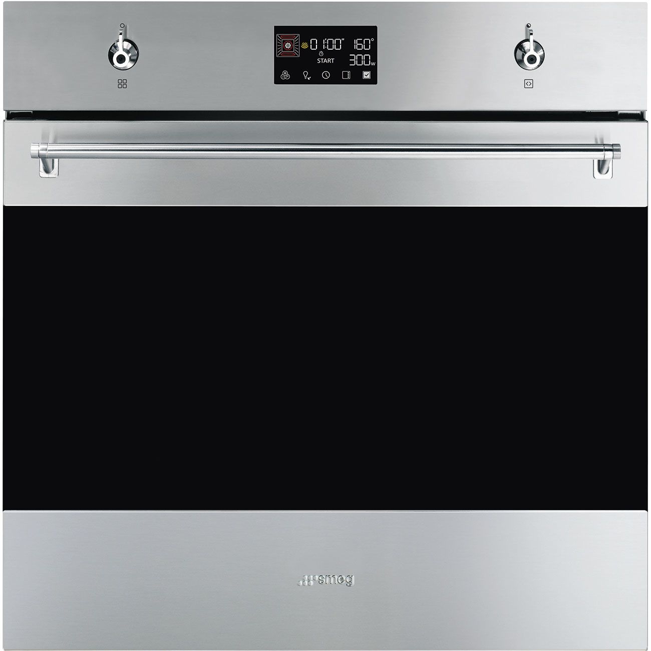 Smeg Classic SO6302M2X - 68L Electric Oven - Black & Stainless Steel