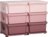 HOMCOM - Boîte de rangement pour enfants - PP - 75x37x56,5cm - Rose