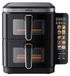 Jocca Friteuse à air chaud numérique avec double chambre, 11 litres (5,5 litres + 5,5 litres), 2600 W, 10 fonctions, écran tactile LED